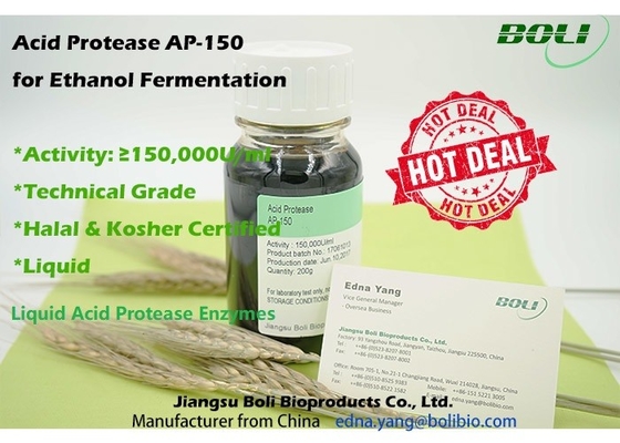 Enzymes acides de protéase pour l'éthanol AP - 150 pour la fermentation 150000 U/Ml