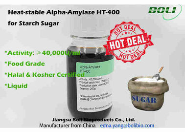 Enzyme liquide d'amylase-alpha 40000 U tolérant de pH faible/ml d'activité robuste pour la production de sucre d'amidon
