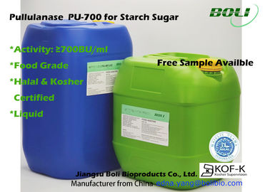 Pullulanase de catégorie comestible, 700 BU/ml d'enzymes dans l'industrie alimentaire pour la production du haut sirop de glucose