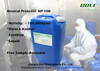 Enzymes neutres liquides industrielles de la protéase NP-100 d'enzymes protéolytiques