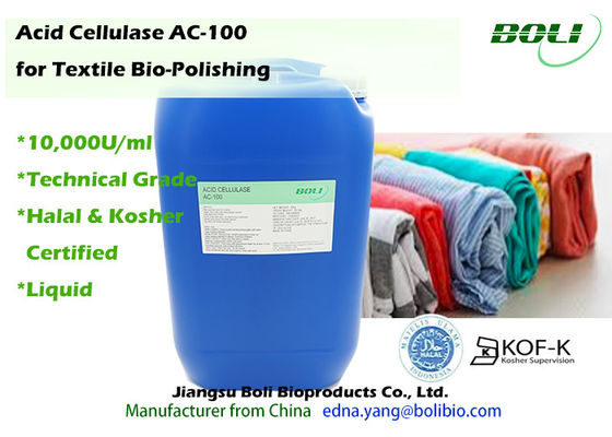 C.A. acide de cellulase d'enzymes liquides de Biopolishing - 100 pour le textile