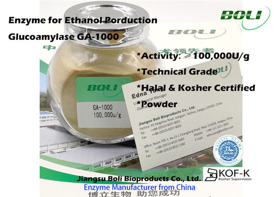 Poudre industrielle d'enzymes de la glucoamylase GA-1000