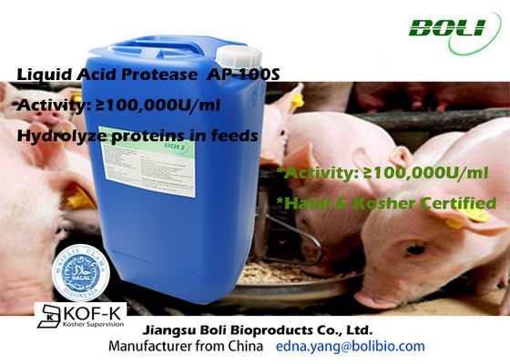 Protéase acide Ap-100s d'enzymes d'alimentation des animaux en forme liquide