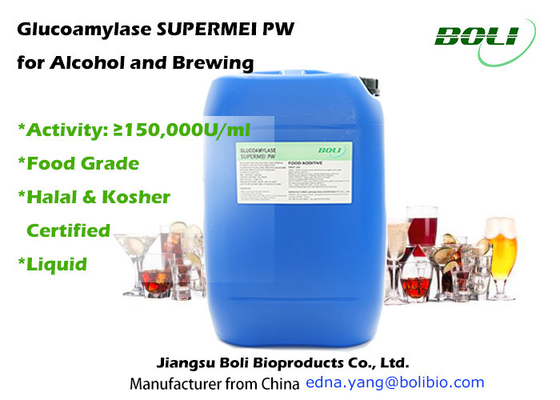 150000u/Ml glucoamylase Supermei picowatt pour l'alcool et la saccharification de brassage de l'amidon
