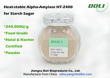 Enzyme 40000 stabilité supérieure pH optimal 5,4 6,0 d'U d'amylase-alpha de forte concentration/g