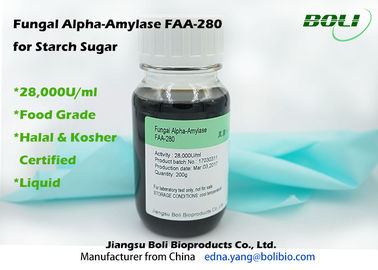 Enzyme fongique d'amylase-alpha de catégorie comestible non - GMO 28000 U/ml pour le sucre d'amidon