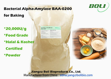 Amylase-alpha bactérienne de grande pureté 20000 U/g, catégorie comestible d'enzymes communes