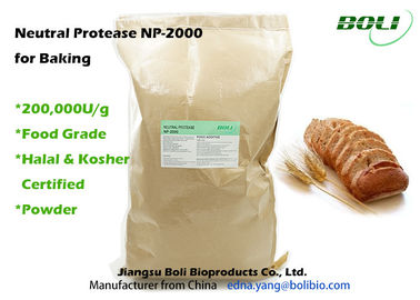 Protéase neutre de cuisson d'enzymes de catégorie comestible NP 2000 pour cacher halal certifié