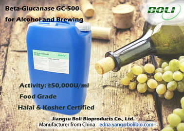 Bêta liquide de Brown jaune d'enzymes de Glucanase de catégorie comestible 50000 U/ml pour l'alcool et le brassage