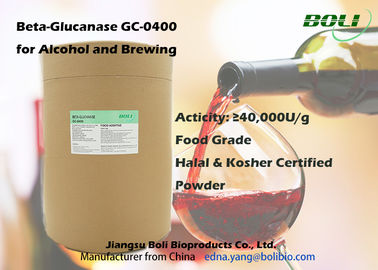 Bêta CHROMATOGRAPHIE GAZEUSE de Glucanase de poudre - 0400 pour brasser, enzymes biologiques de catégorie comestible