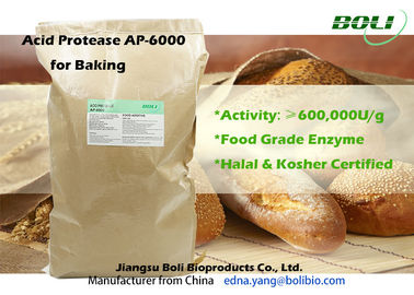 Activité stable de protéase de cuisson de forte concentration acide en enzymes 600000U/g