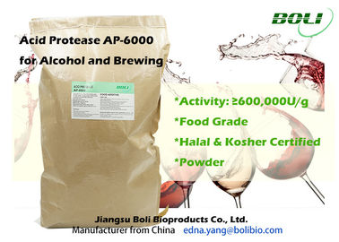 Protéase acide AP - d'enzymes de brassage de poudre de forte concentration catégorie 6000 comestible pour le brassage d'alcool