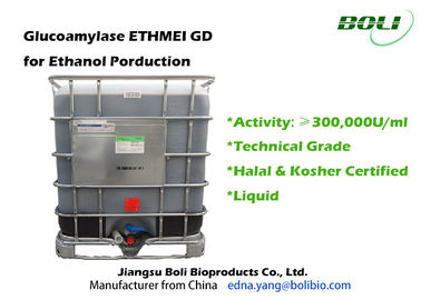 Enzymes hydrolytiques de glucoamylase, enzymes biologiques 300000 U/ml pour l'éthanol de carburant