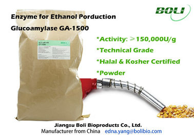Enzyme technique GA - 1500 150000 U/éthanol pâle de glucoamylase de catégorie de g BrownFor