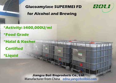 Enzyme liquide de glucoamylase de catégorie comestible 400000 U/ml pour l'alcool et le brassage