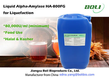 Enzyme thermostable d'amylase-alpha 80000 U/ml pour l'alcool et le brassage d'utilisation alimentaire