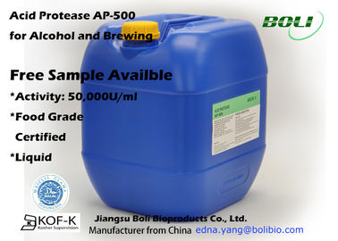 Enzymes acides de brassage de la protéase AP -500 de catégorie comestible pour l'alcool et le brassage