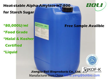 Amylase-alpha thermostable liquide HT-800 d'utilisation alimentaire de forme avec le certificat halal et cacher