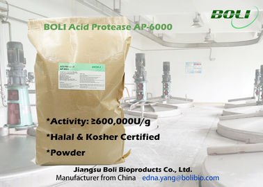 Protéase acide AP-6000 de poudre concentrée par haute avec le certificat halal et cacher de Chine