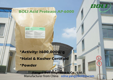 Protéase acide AP-6000 de poudre concentrée par haute avec le certificat halal et cacher de Chine