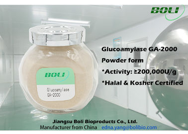 Poudre commerciale d'enzymes de glucoamylase, 200000 U/g avec le certificat halal et cacher