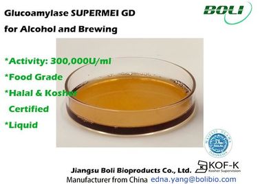 Liquide 300000 U/ml de glucoamylase d'activité enzymatique élevée d'enzymes pour l'alcool et le brassage