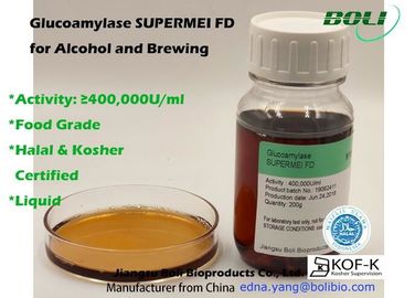 Glucoamylase liquide de catégorie comestible pour la saccharification 400000 U/ml d'aperçus gratuits