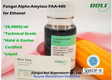 Amylase-alpha fongique liquide FAA - 400, enzymes biologiques pour l'éthanol de production