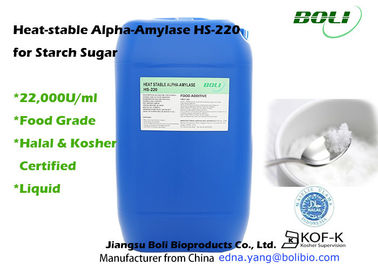 Forme liquide d'enzymes d'amylase-alpha de catégorie comestible avec le certificat halal et cacher