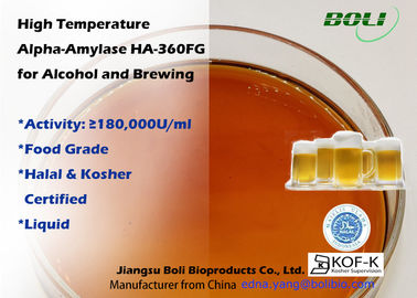 180000U à hautes températures/ml d'enzymes d'amylase-alpha