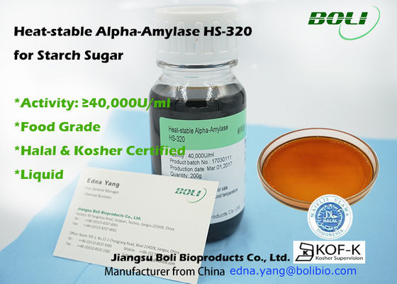 Non sucre thermostable d'OGM Alpha Amylase Enzyme For Starch