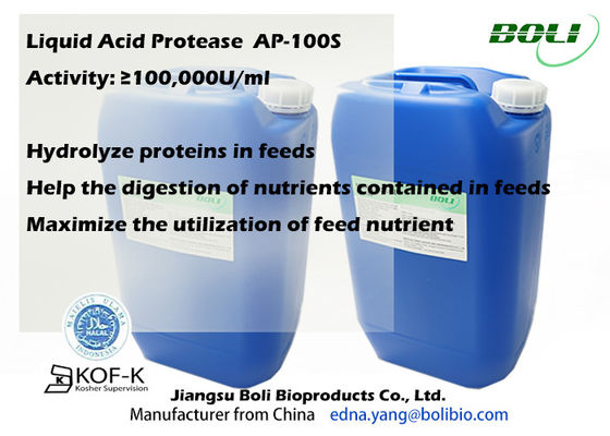 Acide liquide enzymes de la protéase 100000u/Ml alimentation des animaux provoquant une dépendance hydrolysent des protéines C.A. élevé
