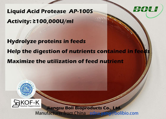 Acide liquide enzymes de la protéase 100000u/Ml alimentation des animaux provoquant une dépendance hydrolysent des protéines C.A. élevé