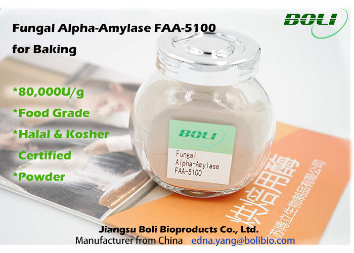 Stabilité supérieure d'amylase-alpha fongique solide, enzymes dans l'industrie de la boulangerie 80000 U/g
