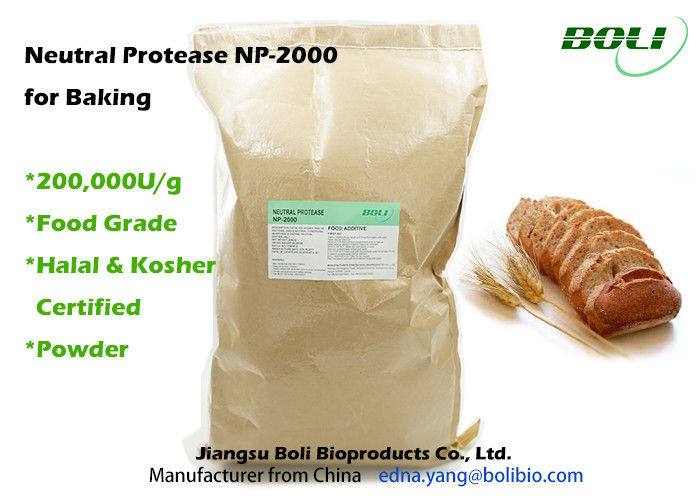 Enzymes neutres de cuisson de protéase haut efficaces pour la cuisson et le promoteur de farine