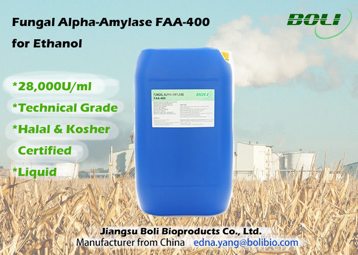 Amylase-alpha fongique liquide FAA - 400, enzyme de forte activité commerciale d'alcool