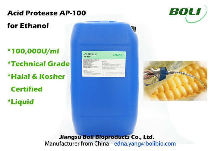 Enzymes liquides brun clair pour l'éthanol 100000 U industriel/ml de forte concentration