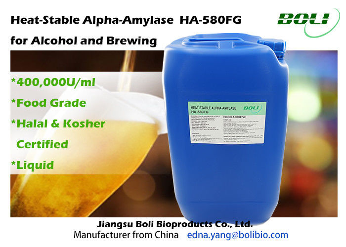 Amylase-alpha thermostable ha - 580FG 500000U/ml d'enzymes de brassage de grande pureté