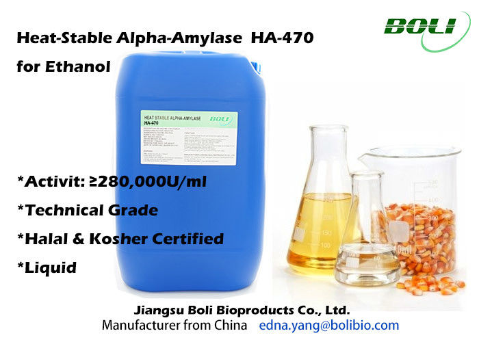 De pH faible tolérez les enzymes thermostables liquides pour l'amylase-alpha ha - 470 280000 U/ml d'éthanol