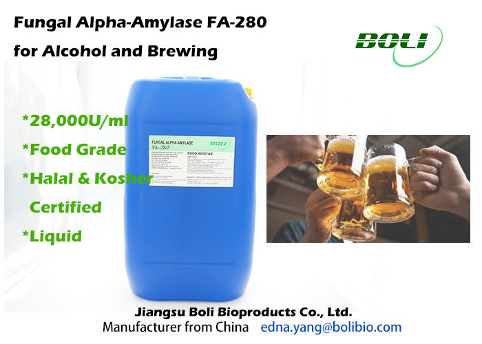 28000 U/ml de brassage d'amylase-alpha fongique d'enzymes non - GMO pour l'alcool/brassage