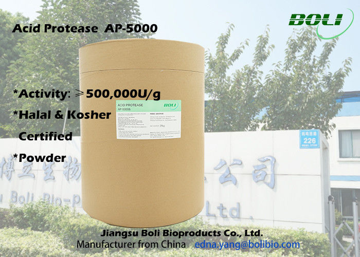 Protéase acide AP-5000, 500000 U/g d'utilisation industrielle de fabricant d'enzymes de Boli en Chine