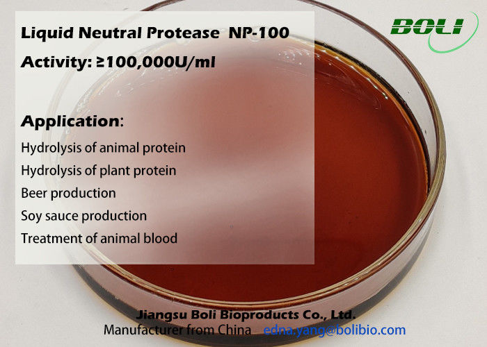 100000 U/ml d'enzymes liquides, activité neutre d'écurie de protéase de Bacillus subtilis