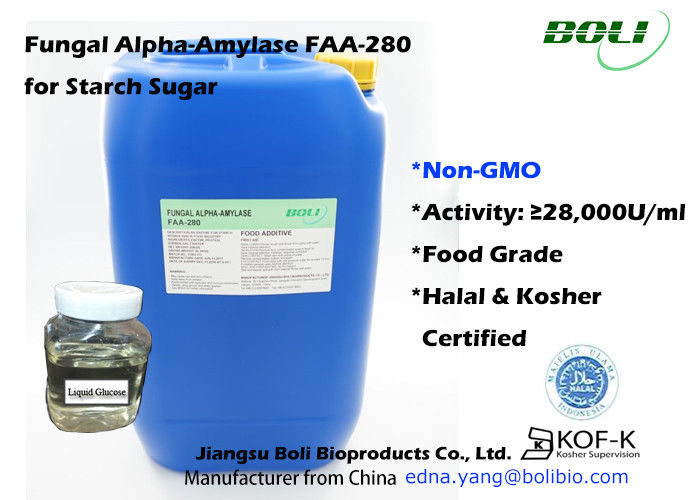 Non industrie fongique d'Alpha Amylase For Starch Sugar d'enzymes de nourriture d'OGM