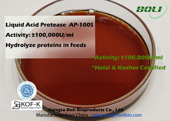 Protéase acide Ap-100s d'enzymes d'alimentation des animaux en forme liquide